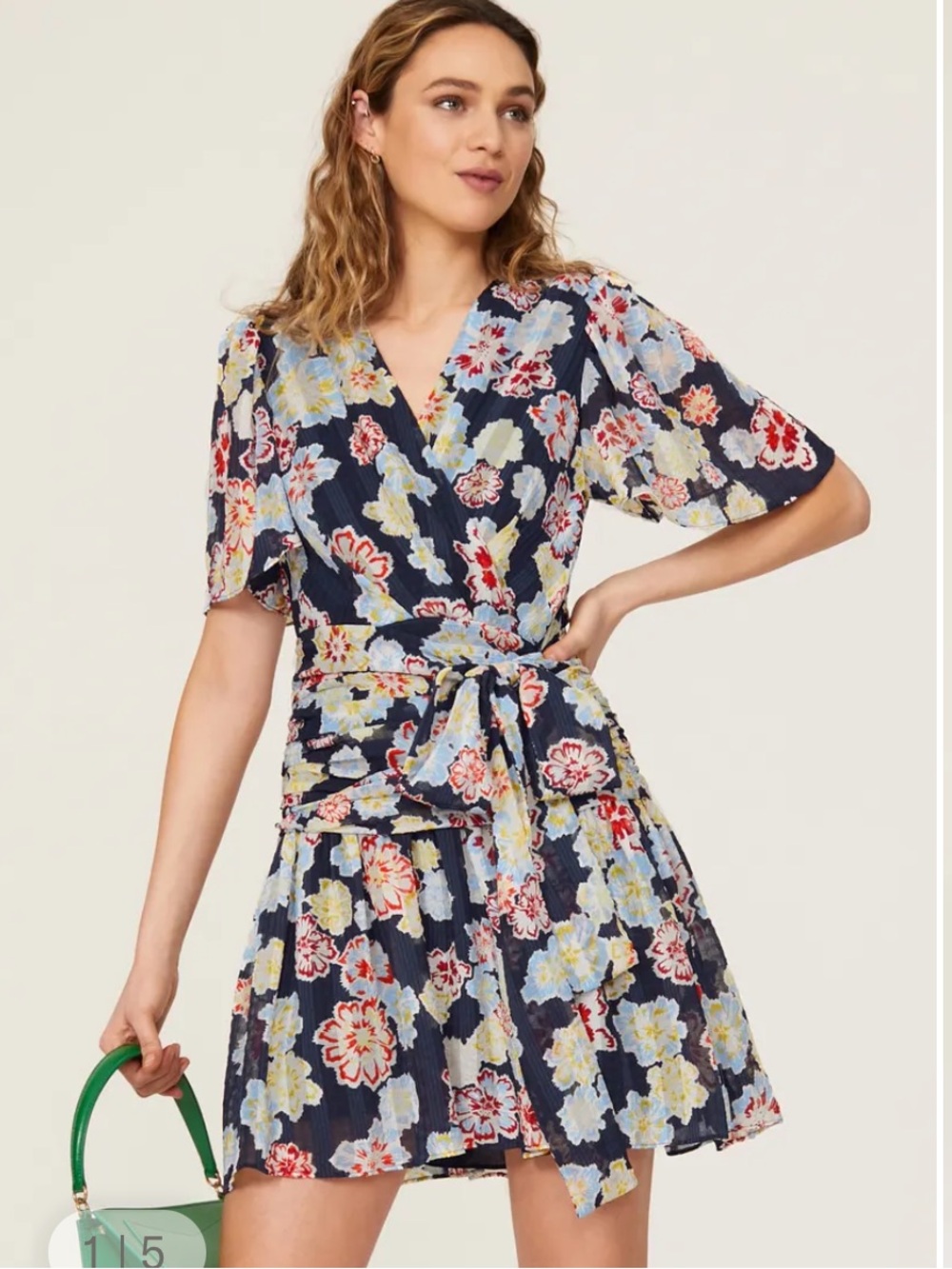 Tanya Taylor Brynn Floral Wrap Dress
